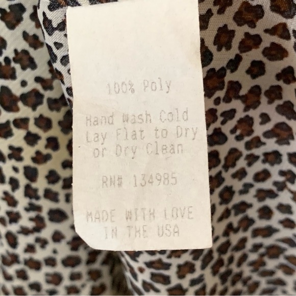 For Love & Lemons Sheer V-Neck Day Tripper Tunic Mini Dress Leopard Print Sz XS - Picture 8 of 9